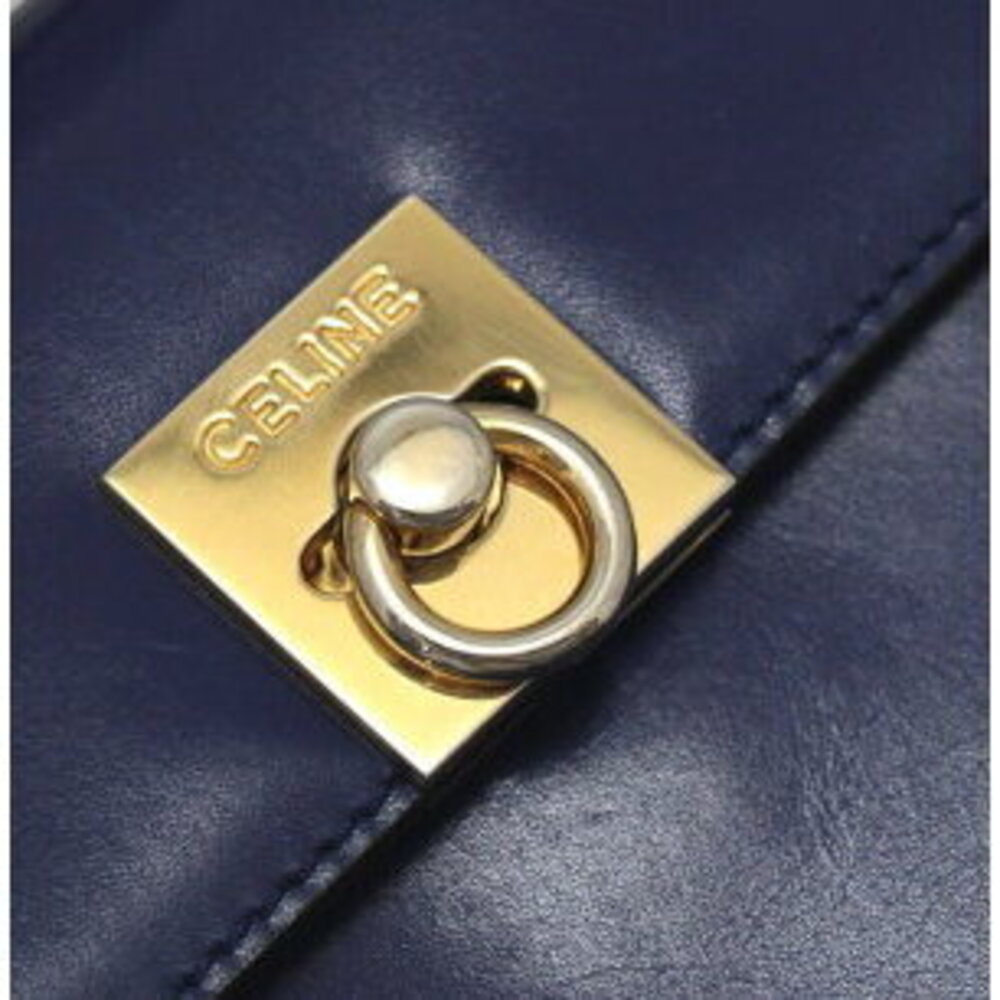 Celine Gancini Bag Blue Leather - Picture 6 of 6